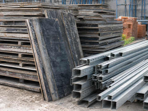 Cốp pha gỗ + xà gồ đã qua sử dụng