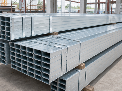 Thép hộp mạ kẽm 40×80 tồn kho công trình Quận 9