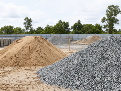 Cát bê tông + Đá 1×2 — 300 m³ dự án tại Tây Ninh