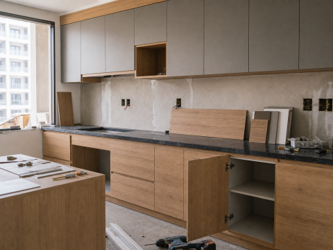 Tủ bếp laminate An Cường (m dài)