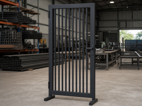 Cổng sắt hộp sơn tĩnh điện đơn 900x2000mm
