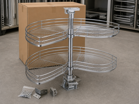 Giá góc quay Hafele Carousel 90° trái/phải 16″