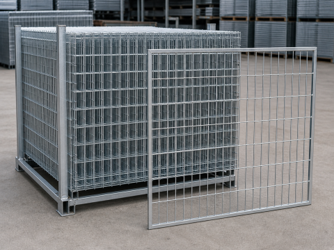 Hàng rào tấm thép mạ kẽm 2x1m ô 50x100mm