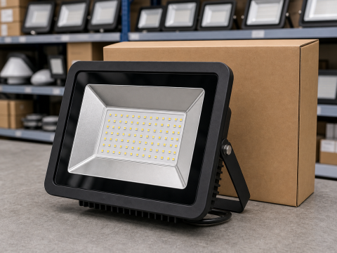 Đèn pha LED 100W ngoài trời