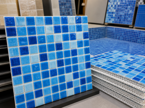 Gạch mosaic hồ bơi 25×25