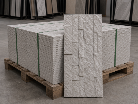 Gạch ốp tường 3D nổi vân đá Prime 300x600mm