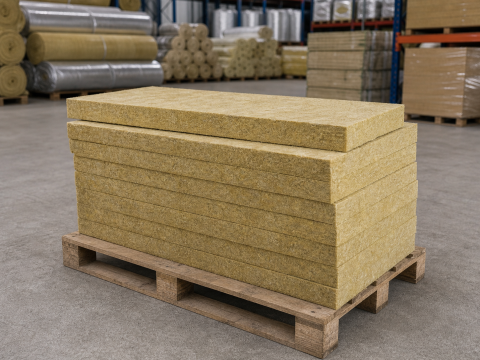 Bông khoáng Rockwool 50mm 60kg/m³