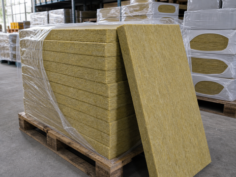 Bông khoáng Rockwool tỷ trọng 80kg/m3 dày 50mm