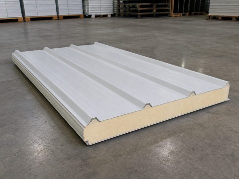 Tấm Sandwich Panel PU 75mm mái nhà xưởng