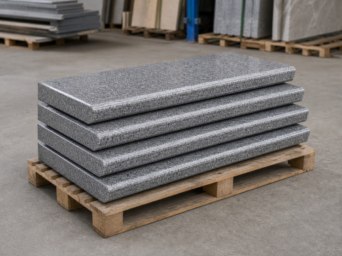 Bậc cầu thang đá granite